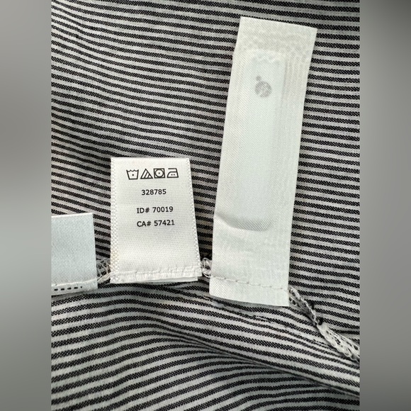 🔵 NWOT ANN TAYLOR LOFT Gray & White Striped Chambray Sleeveless Top | Size M - Picture 10 of 11